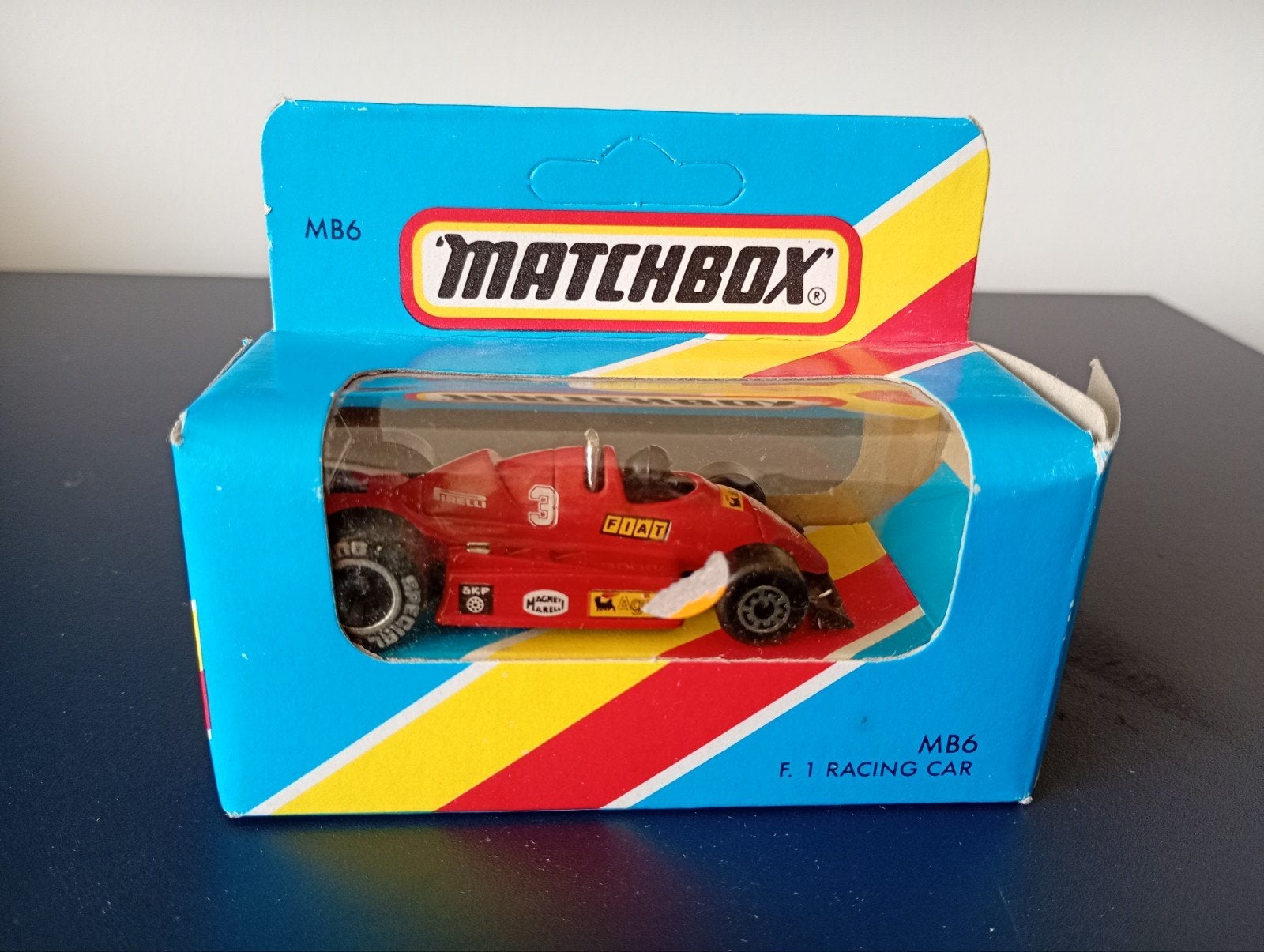 Matchbox MB6 Ferrari F1 racer in doosje, Ophalen of Verzenden, Zo goed als nieuw, Auto
