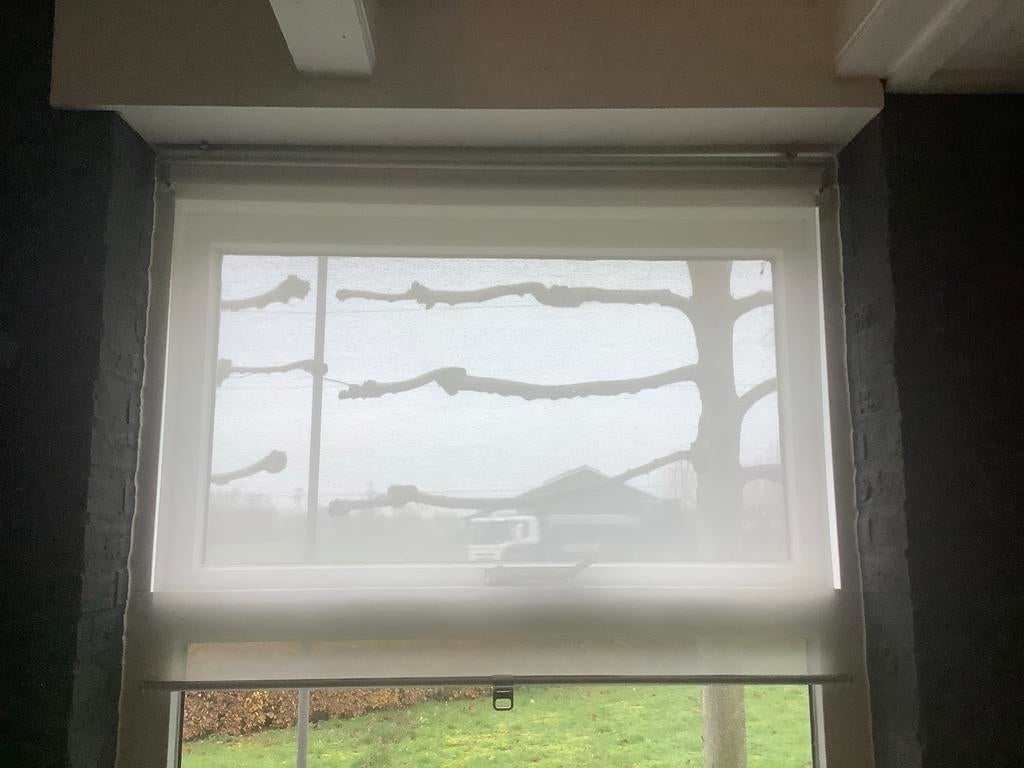 4 Rolgordijnen 100x195 cm - €7,5, Huis en Inrichting, Stoffering | Gordijnen en Lamellen, Gebruikt, 100 tot 150 cm, Wit, Ophalen of Verzenden