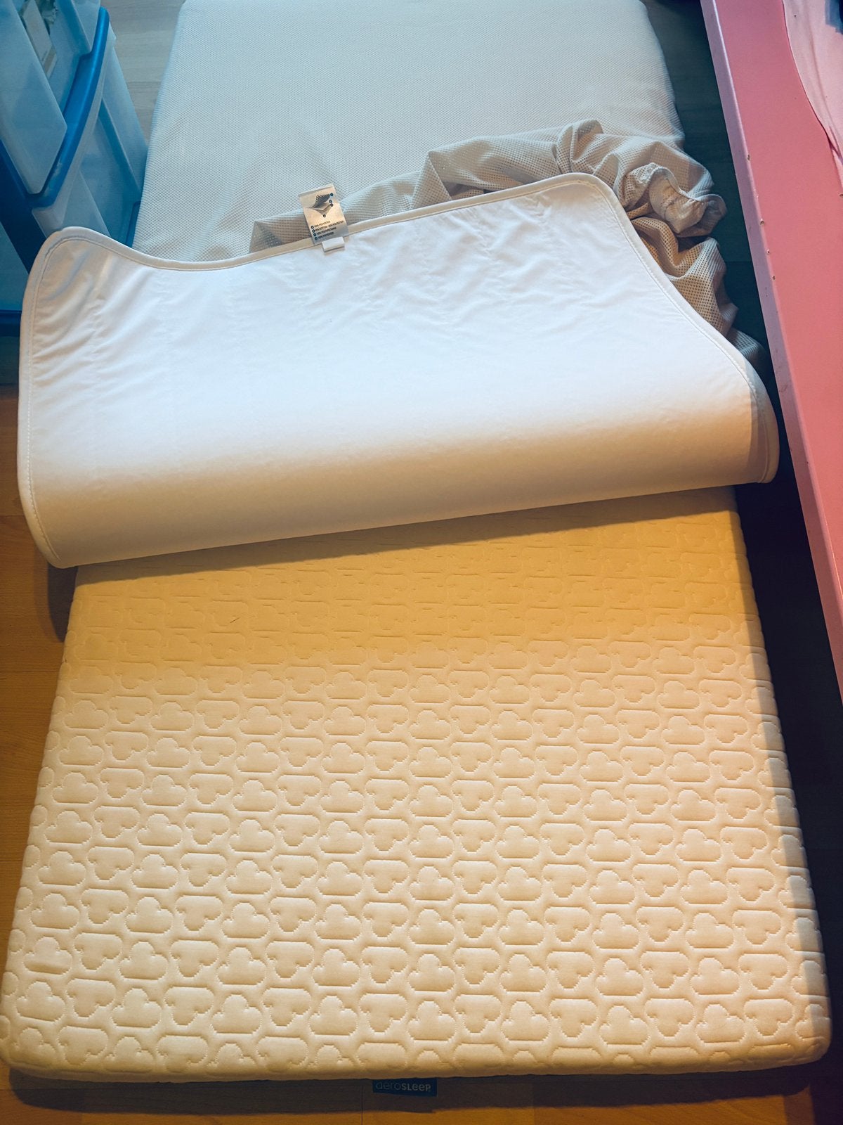 AeroSleep SafeSleep matras 140x70, Ophalen, 70 tot 85 cm, 140 tot 160 cm, Zo goed als nieuw