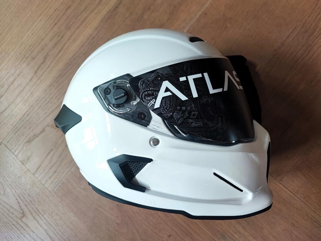 Ruroc Atlas 4.0 Ghost Wit SM Small Medium -Nieuw-, Motoren, UK, S, Ophalen, Nieuw met kaartje