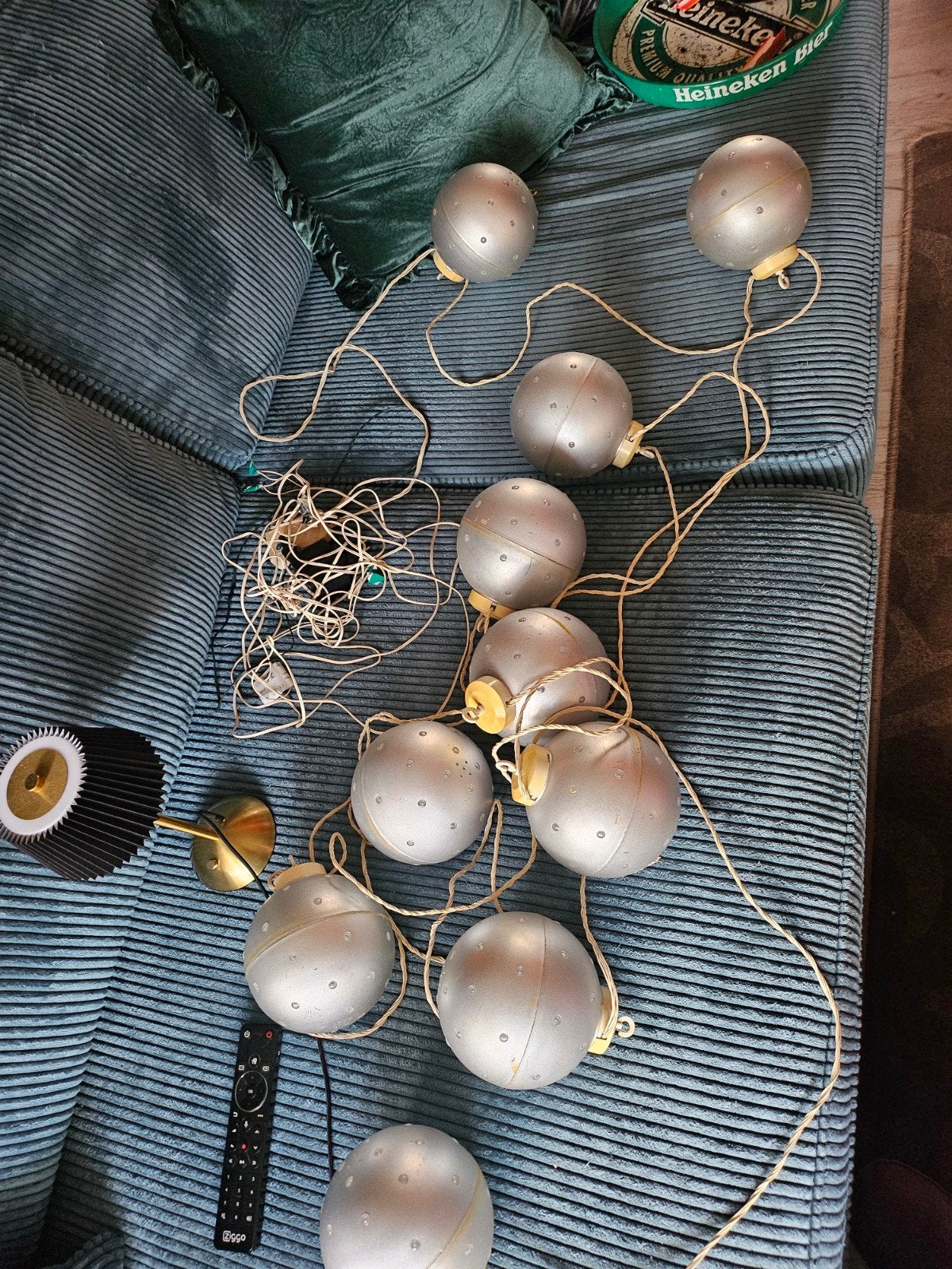 Zeldzame Vintage Space Age kerstverlichting, Ophalen of Verzenden