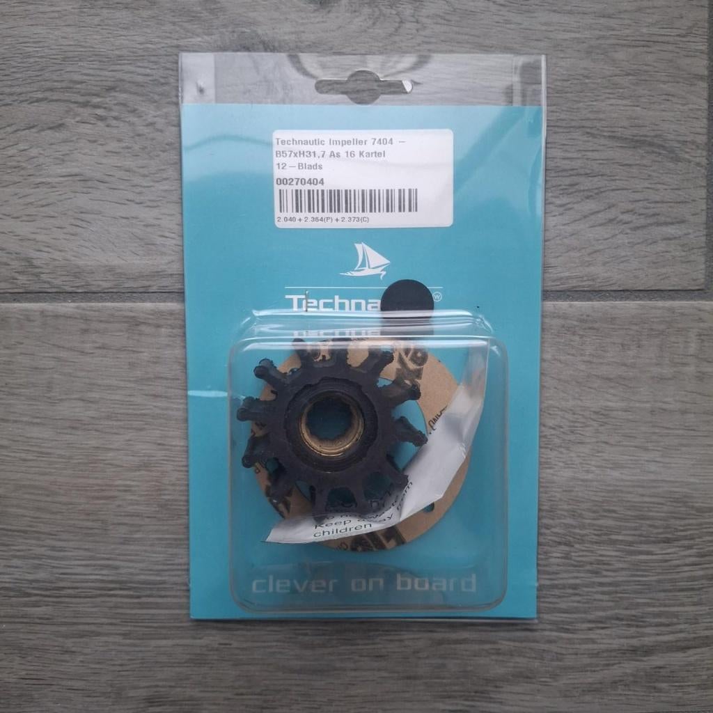 Technautic Impeller 7404, Watersport en Boten, Accessoires en Onderhoud, Ophalen of Verzenden, Nieuw, Motor en Techniek