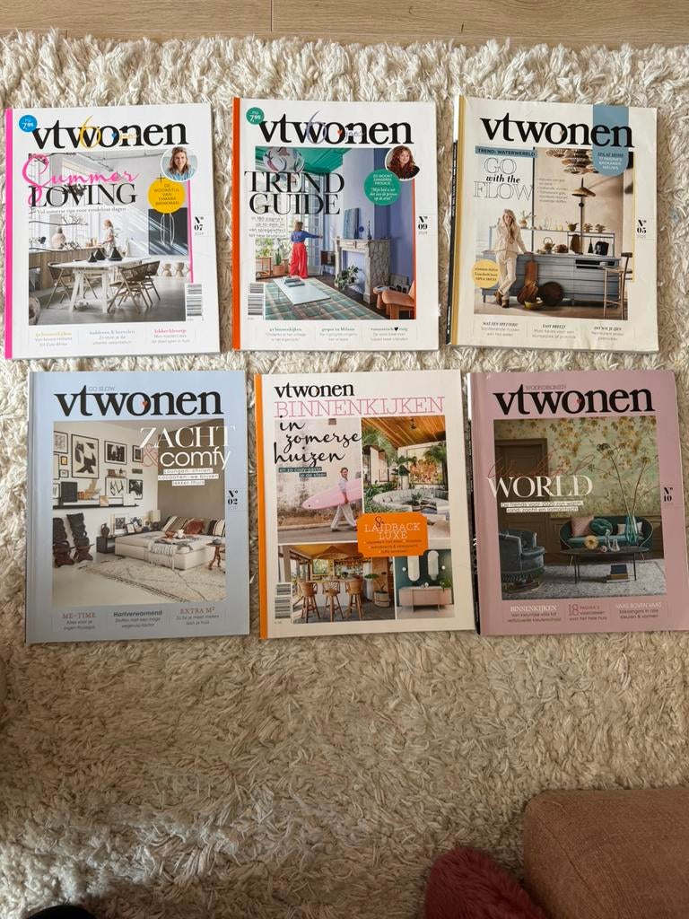 6 VT Wonen tijdschriften - Nieuwstaat, Ophalen of Verzenden, Nieuw, Damesbladen