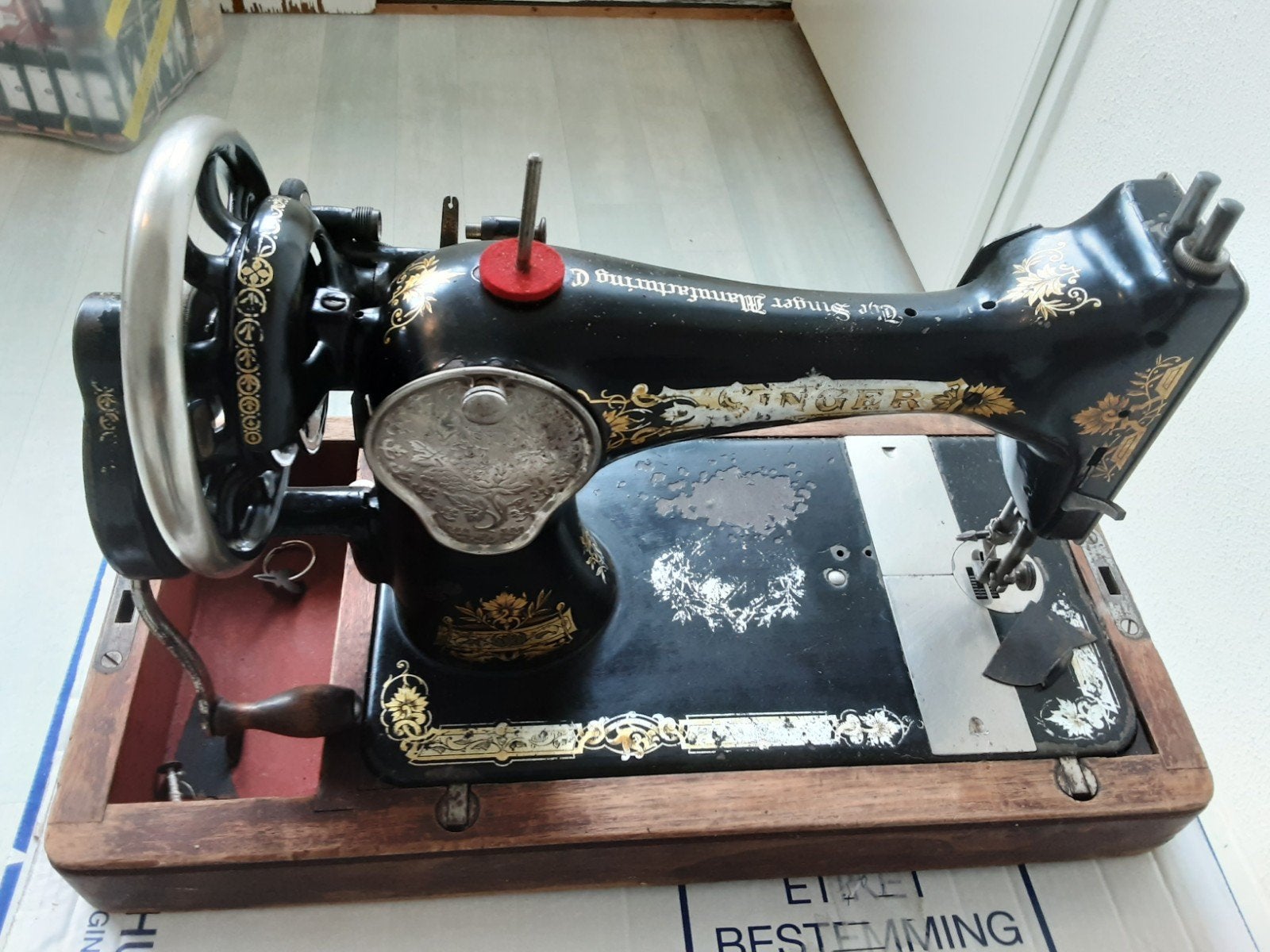 singer naaimachine, Antiek en Kunst, Antiek | Naaimachines, Ophalen