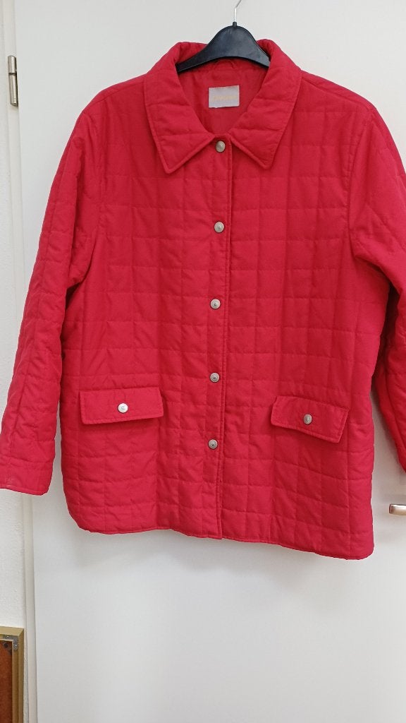 Daxon rode winterjas, maat 46, Maat 46/48 (XL) of groter, Ophalen of Verzenden, Zo goed als nieuw, Rood