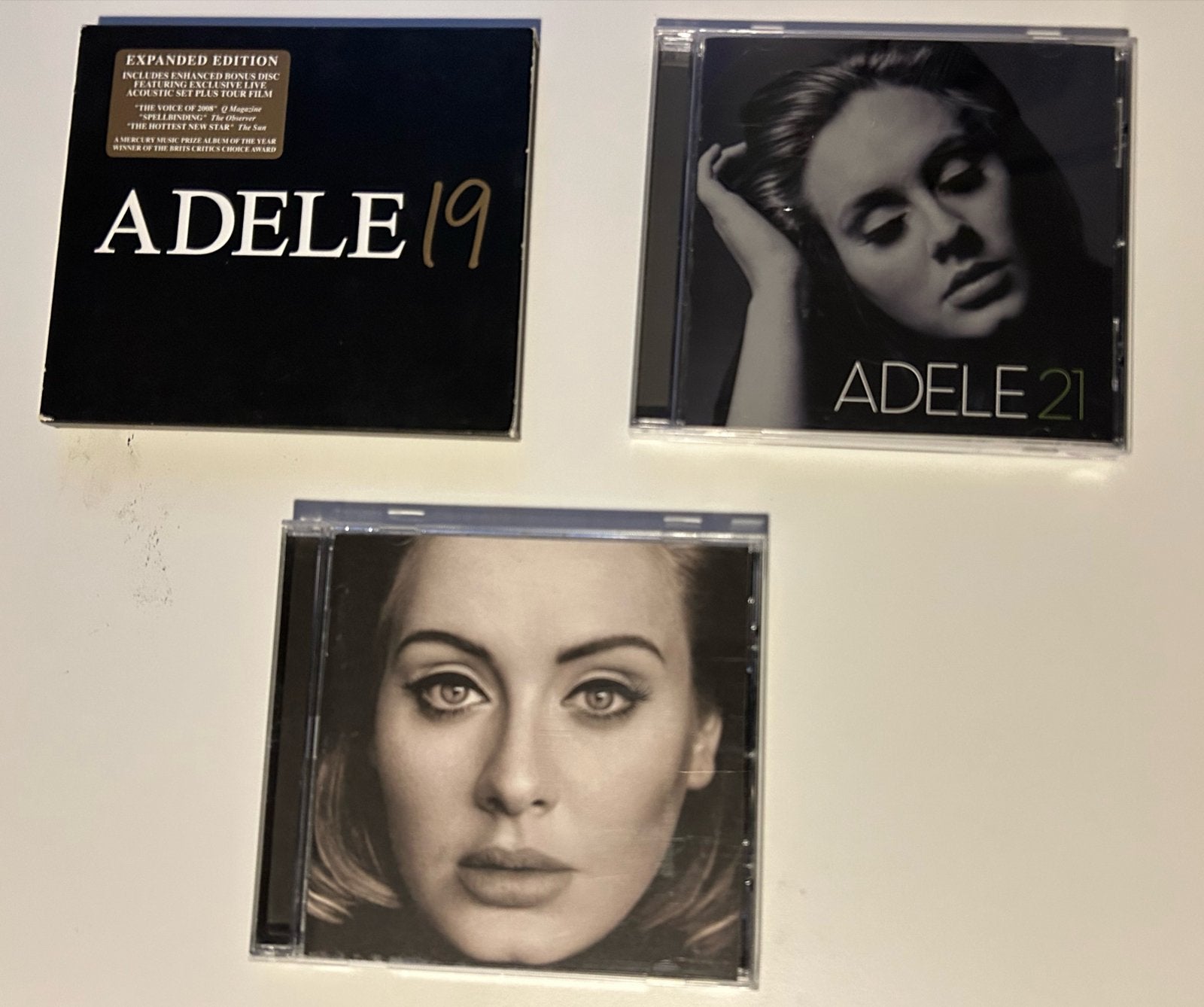 Adele CD Collectie: 19 (Expanded), 21 en 25, Cd's en Dvd's, Pop, Ophalen of Verzenden, Zo goed als nieuw, Inclusief doosje