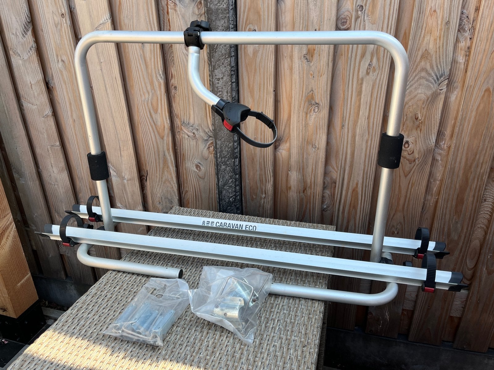 Fietsendrager Caravan Eco voor 2 fietsen, Ophalen, 2 fietsen, Zo goed als nieuw, Fietsendrager-accessoire