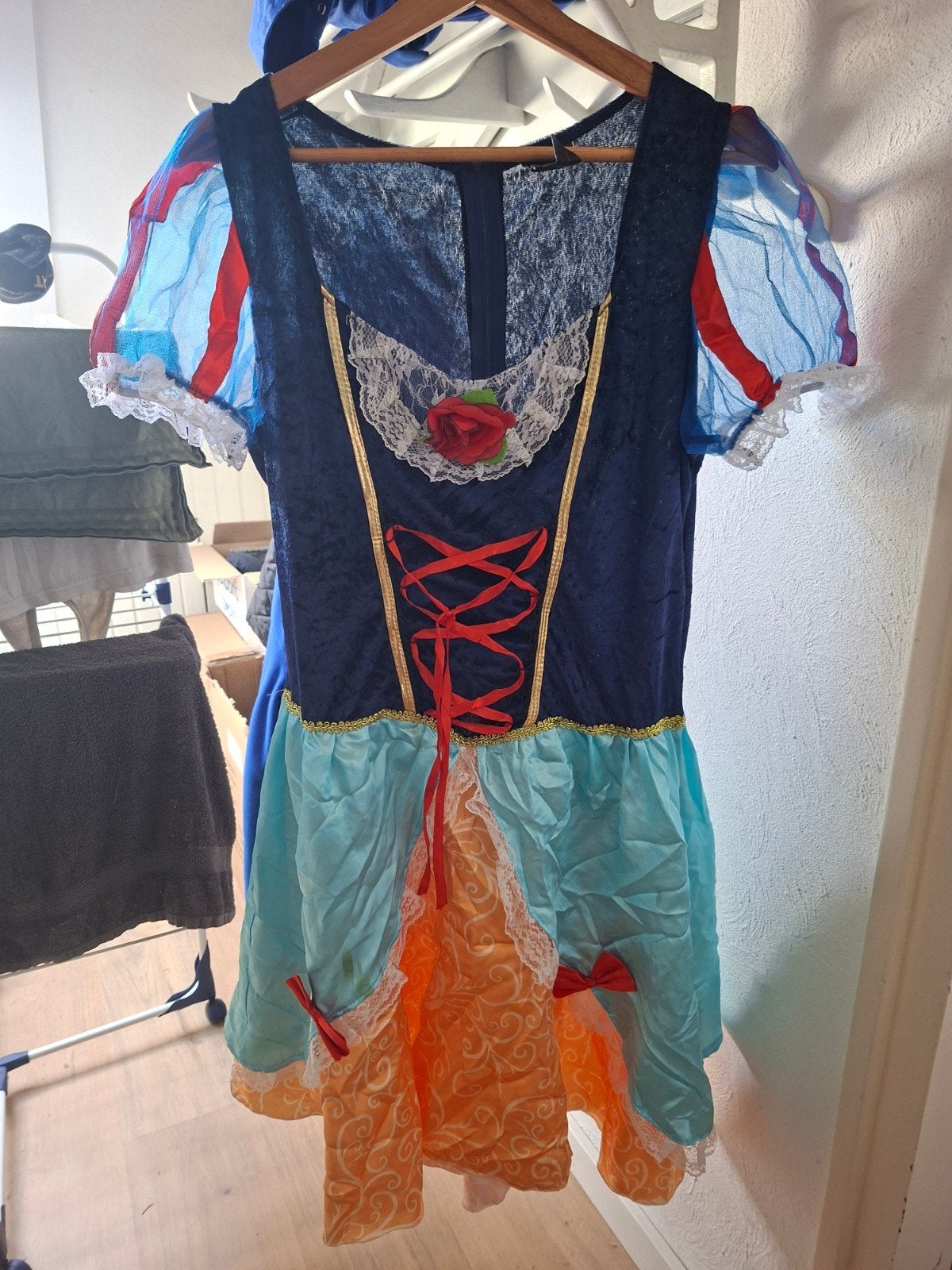 jurk sneeuwitje Dames maat L, Ophalen, Zo goed als nieuw, Maat 42/44 (L), Carnaval