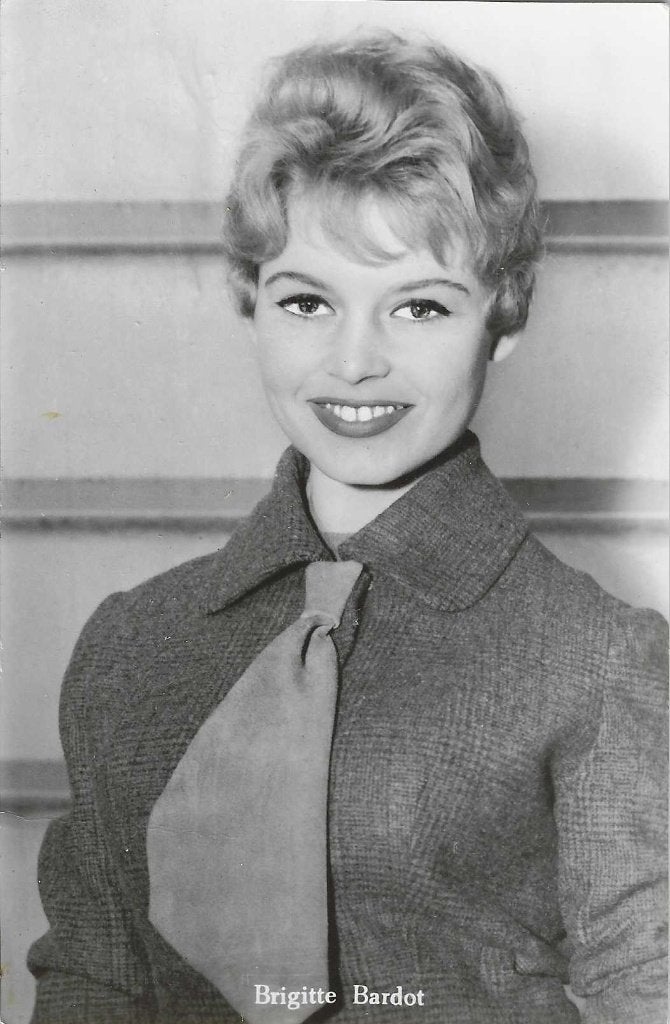 Filmsterren ansichtkaart Brigitte Bardot, Verzamelen, Verzenden, 1940 tot 1960, Ongelopen, Sterren en Beroemdheden