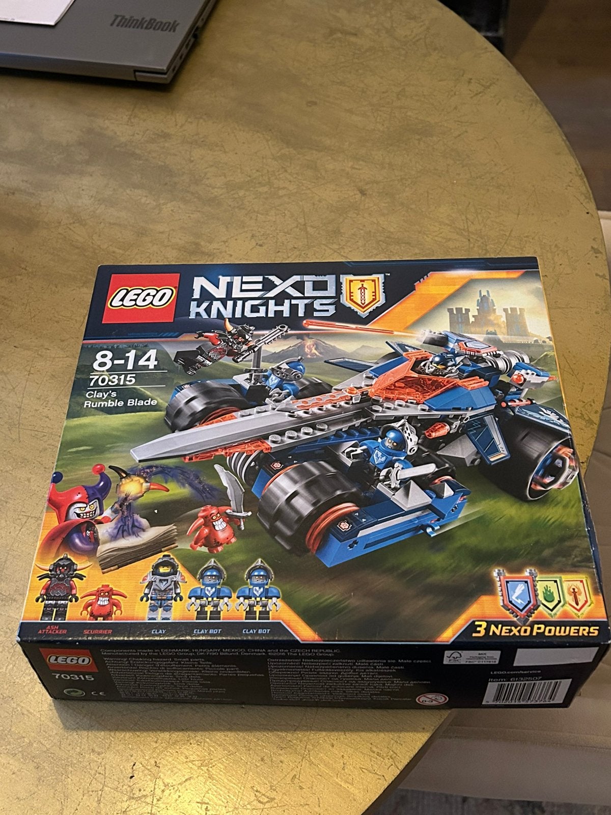 LEGO Nexo Knights 70315 – Clay’s Rumble Blade, Ophalen of Verzenden, Zo goed als nieuw