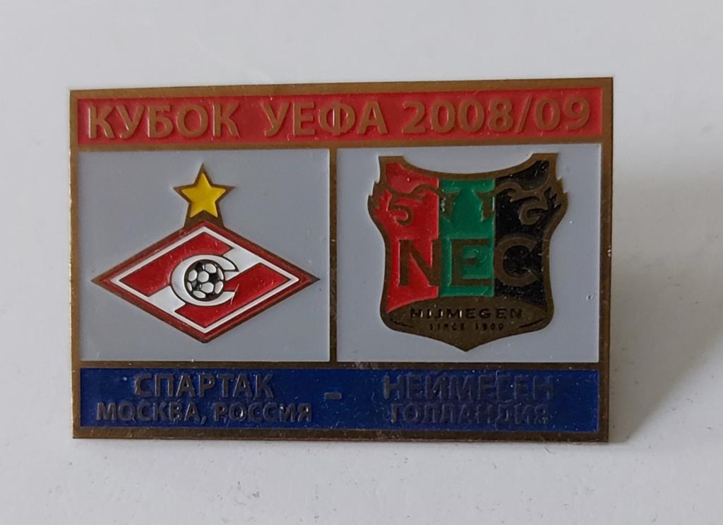 NEC Nijmegen UEFA Cup 2008-2009 pin #5, Verzamelen, Ophalen of Verzenden, Zo goed als nieuw, Overige binnenlandse clubs, Overige typen