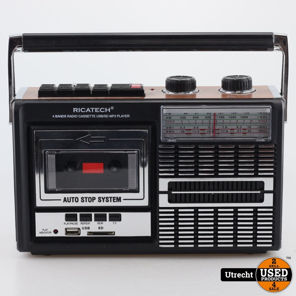 Ricatech PR85 Radio Cassette USB/SD MP3 Player, Flex Ltd., Zo goed als nieuw, https://flex.com/contact-us, Nobelstraat 10, 5807 GA Oostrum LB, Limburg, Nederland