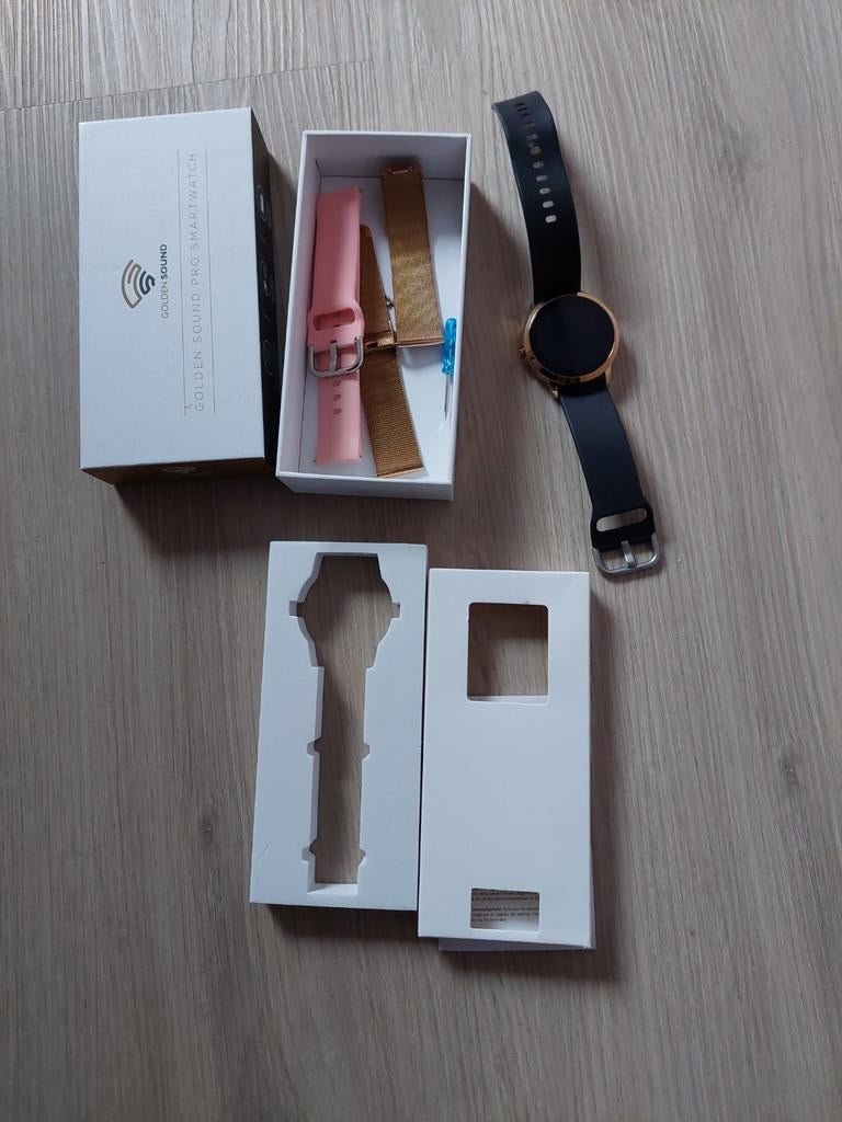 Golden Sound Pro smartwatch, Ophalen of Verzenden, Zo goed als nieuw, Zwart, Android