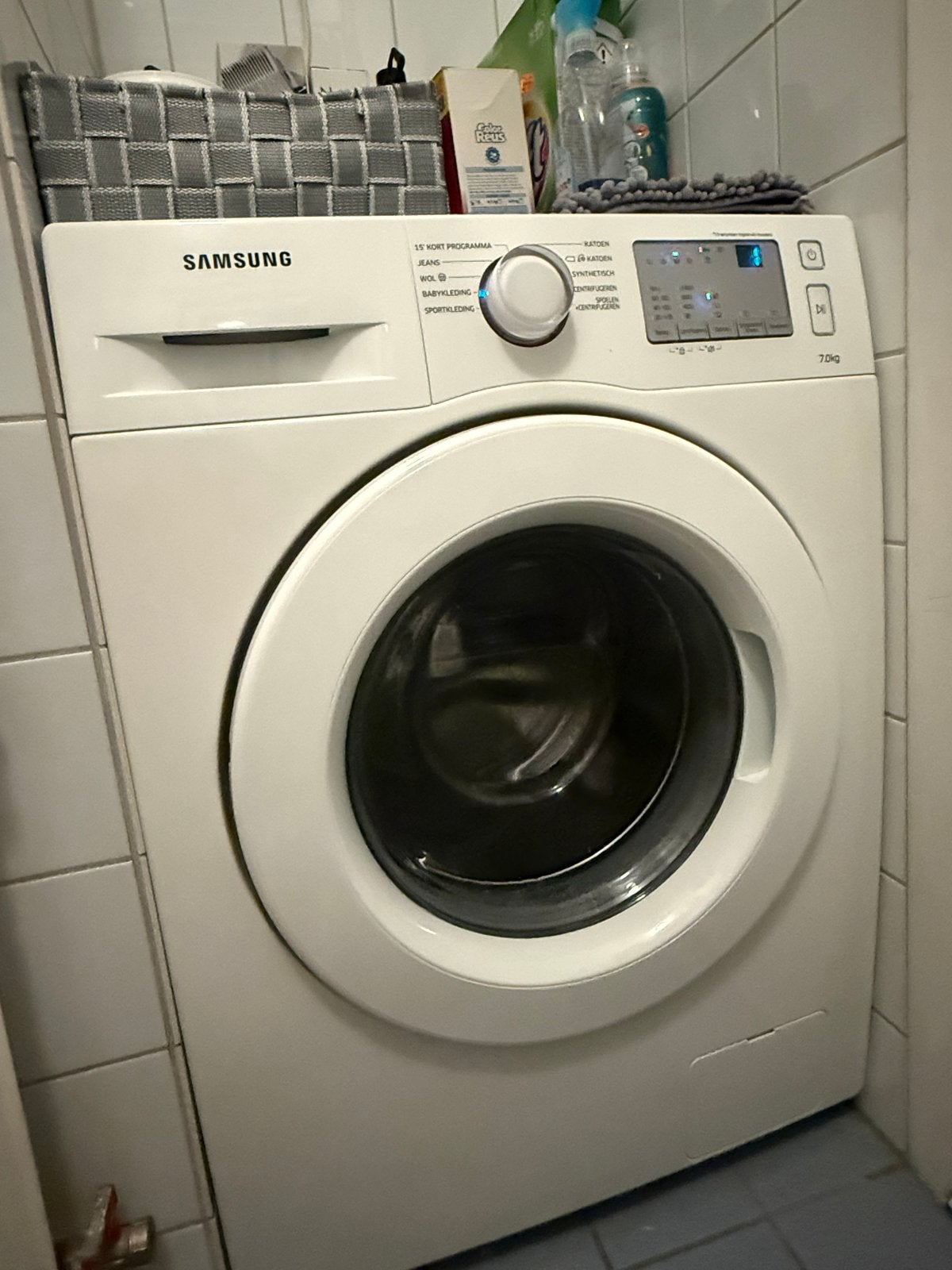 Samsung  Wasmachine 7kg - Zo goed als nieuw, Witgoed en Apparatuur, Ophalen of Verzenden, Zo goed als nieuw, Voorlader, Energieklasse A of zuiniger