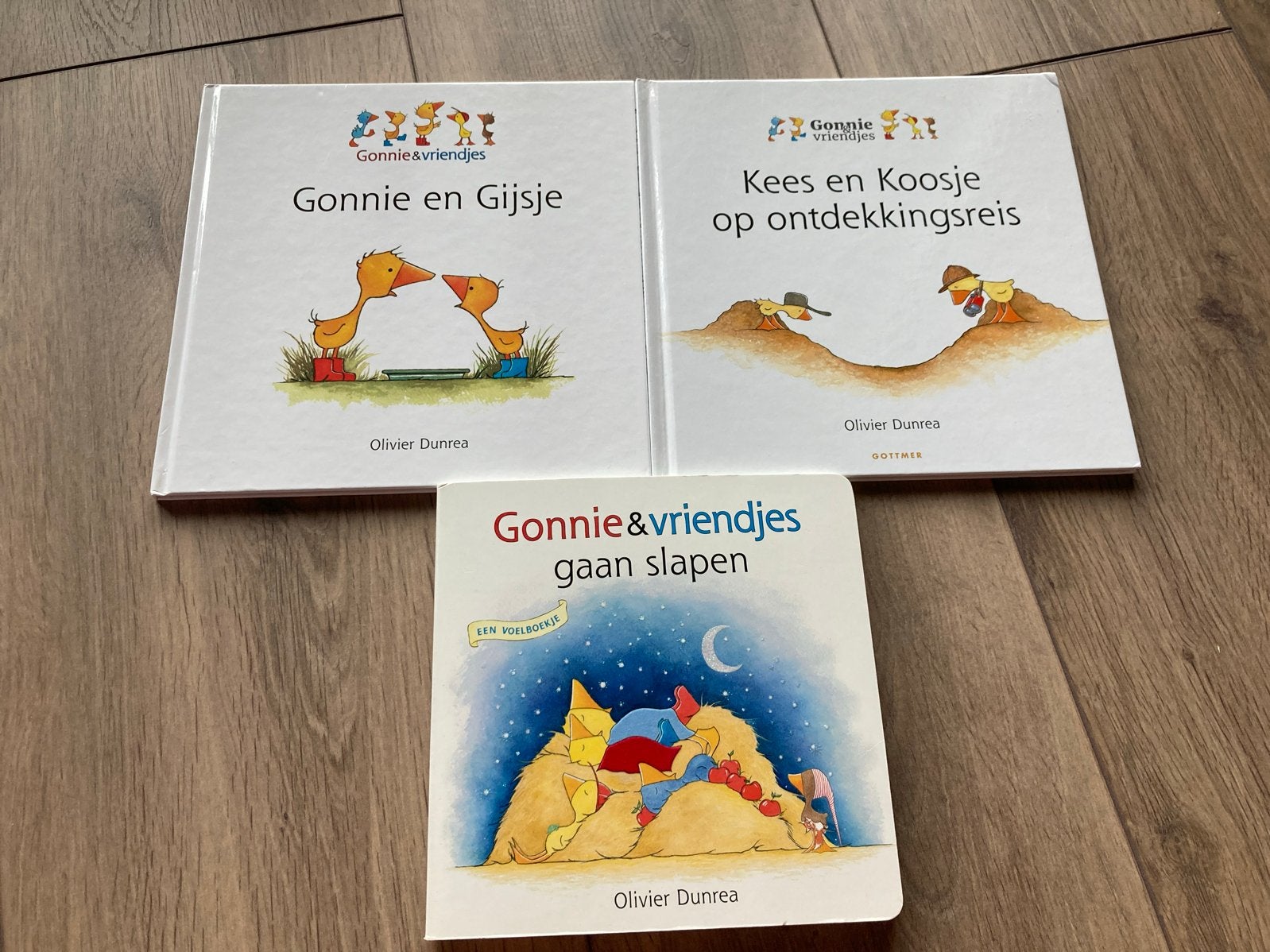 3 boeken van Gonnie & Gijsje,  Olivier Dunrea, Ophalen of Verzenden, Zo goed als nieuw, 2 tot 3 jaar