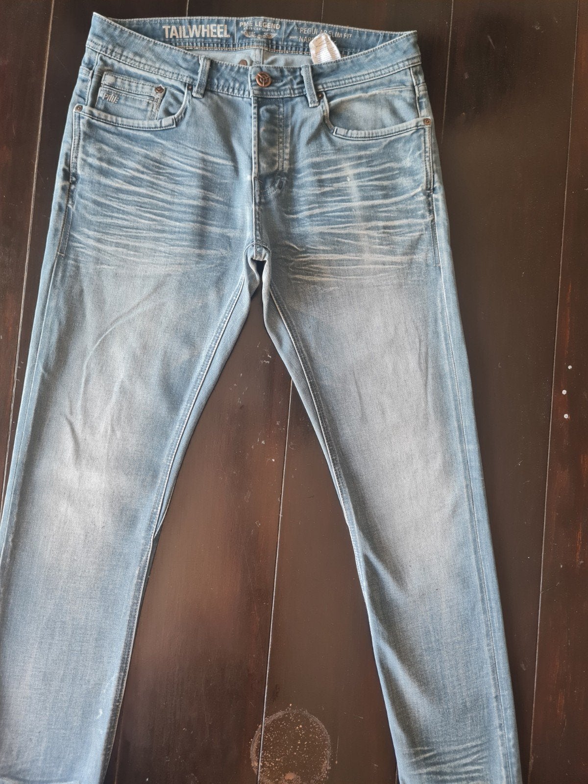PME LEGEND TAILWHEEL SLIM FIT STRETCH TAPERED JEANS 33/32, Kleding | Heren, Spijkerbroeken en Jeans, Blauw, Ophalen of Verzenden