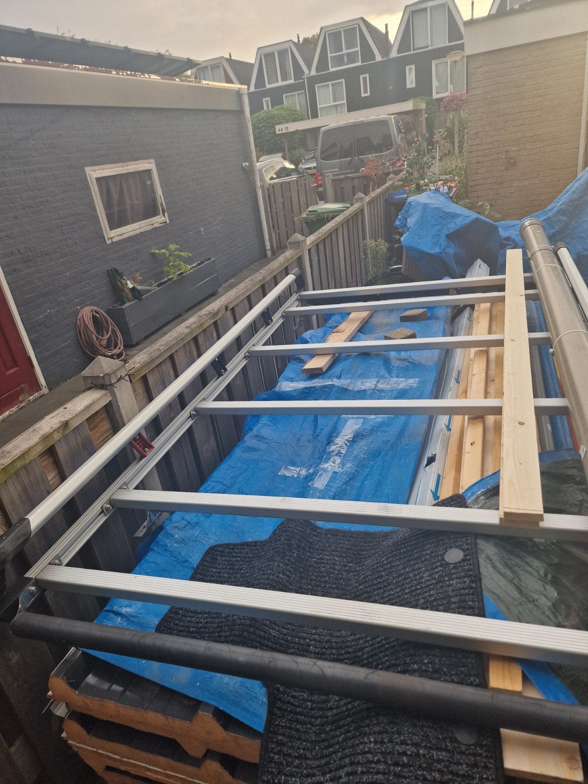 Q-Top dakdrager / ladderrek voor bestelwagen, Ophalen, Opvouwbaar of Inschuifbaar, 4 meter of meer