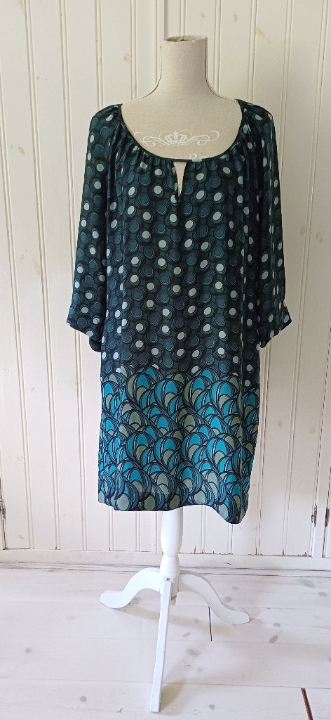 Groen turqoise jurkje van EXPRESSO    maat 46, Kleding | Dames, Maat 46/48 (XL) of groter, Zo goed als nieuw, Knielengte, Groen