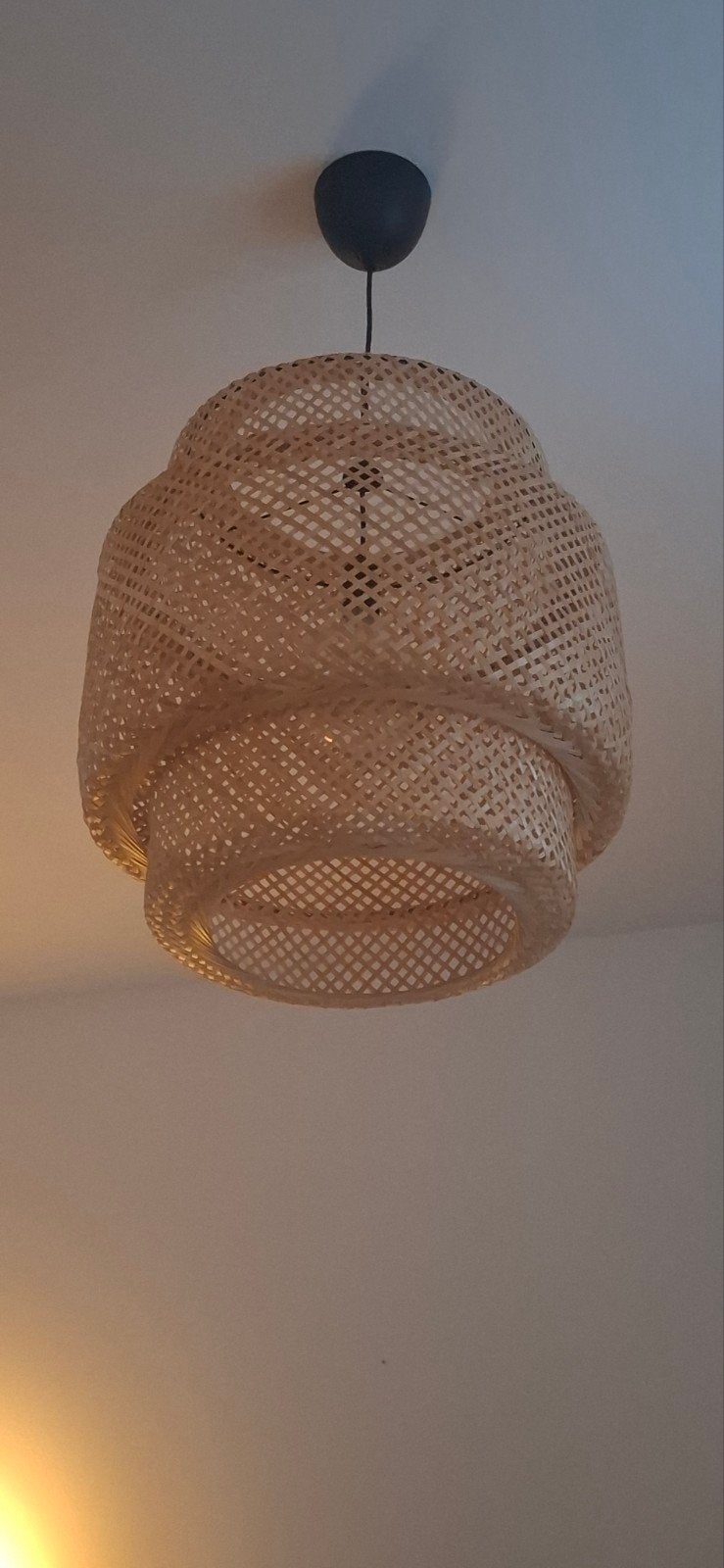 Sinnerlig hanglamp Ikea 50 cm, Ophalen of Verzenden, Zo goed als nieuw, Natuurlijk materiaal
