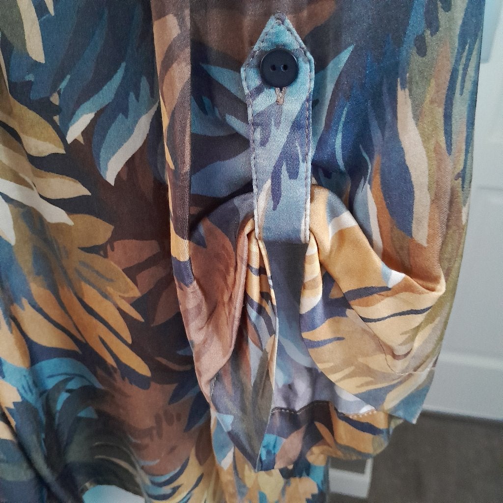 Foto 3 van Tuniek met abstracte print en oprolbare mouwen