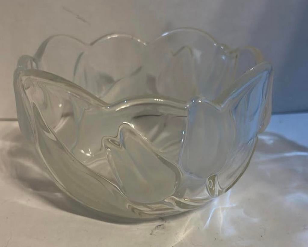 Mikasa Tulip Tivoli Kristallen Schaal - Matglas Tulp Design, Huis en Inrichting, Overige materialen, Schaal, Rond, Ophalen of Verzenden