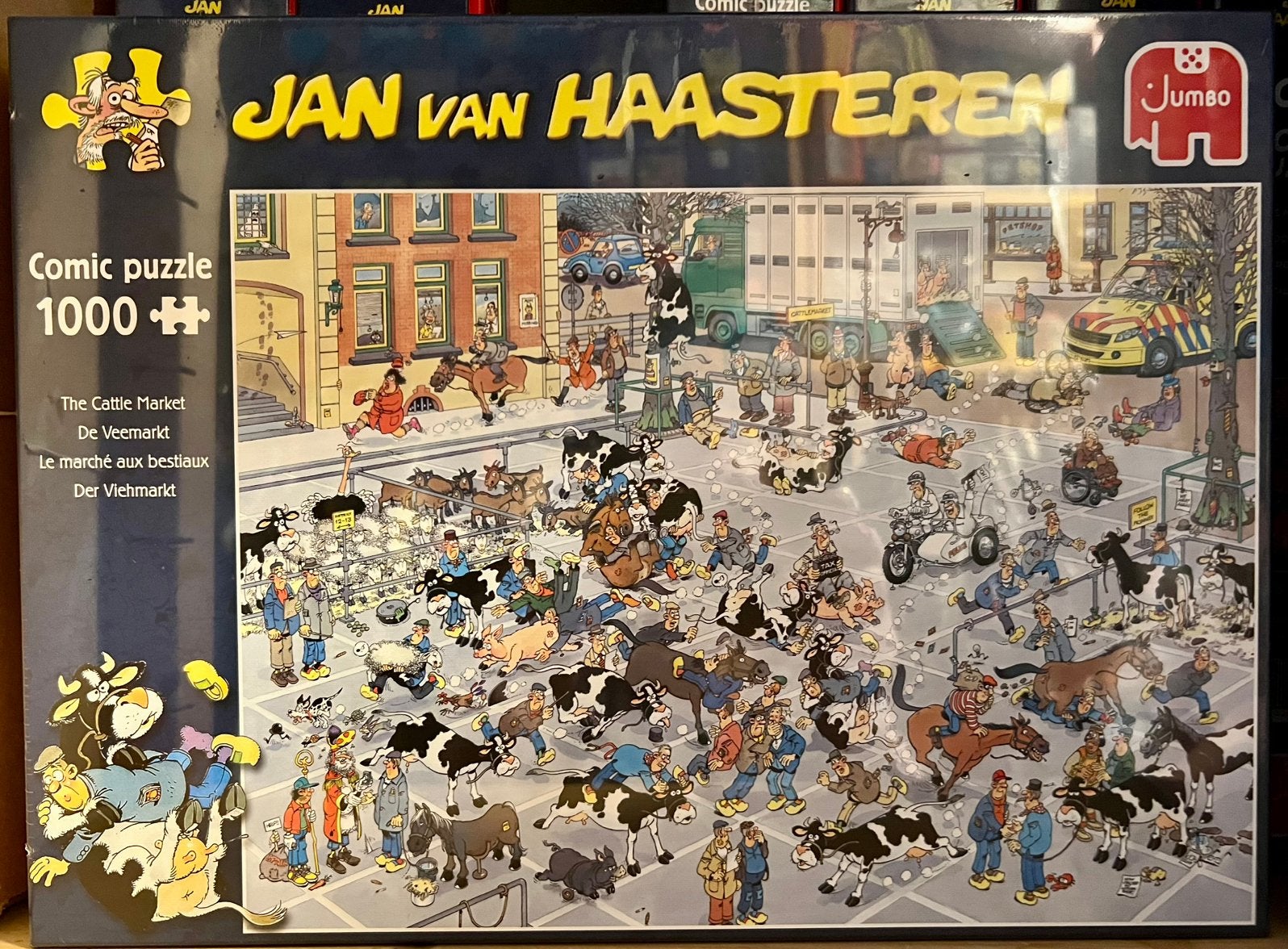 Jan van Haasteren “De Veemarkt” 1000 stukjes NIEUW, Ophalen of Verzenden, 500 t/m 1500 stukjes, Nieuw, Legpuzzel