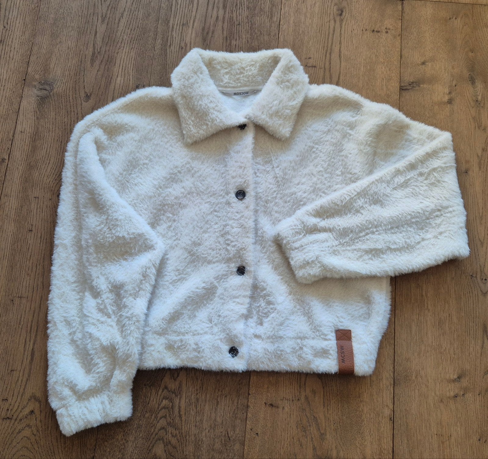 Moscow vest maat M - Crèmekleurig teddy vest, Wit, Ophalen, Maat 38/40 (M), Moscow
