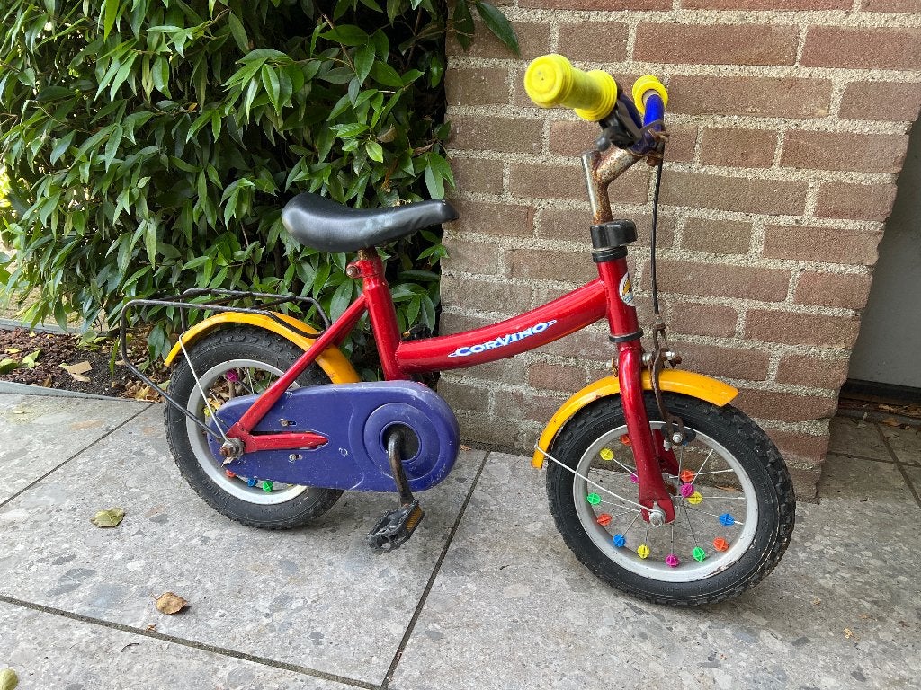 Fiets Kind kinder fietsje eerste fiets corvino, Ophalen, Gebruikt, Minder dan 16 inch, Corvino