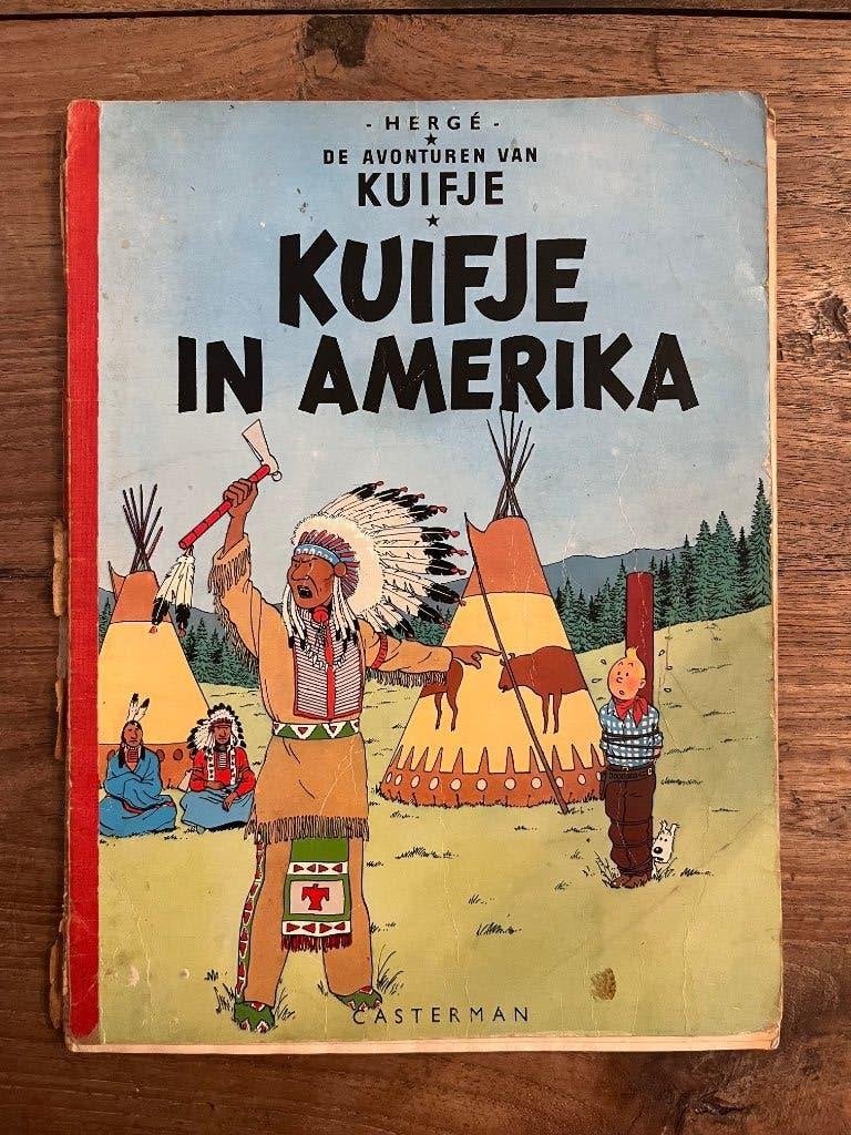 Kuifje in Amerika uit 1947, Gelezen, Eén stripboek, Ophalen of Verzenden, Hergé