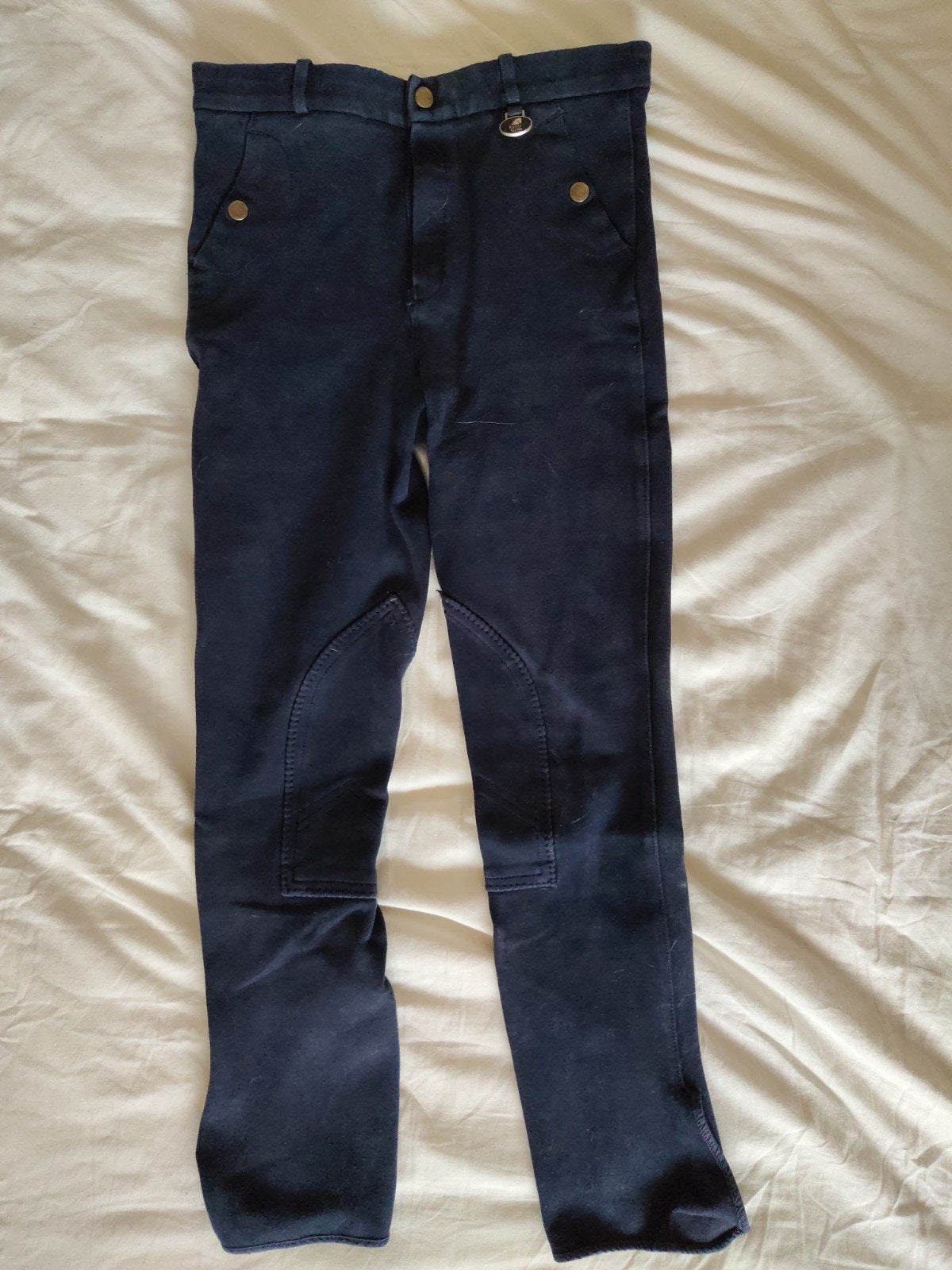 Paardrijbroek Ruitergilde blauw maat 170 meisjes, Dieren en Toebehoren, Ritssluiting, Blauw, Gebruikt, Kinderen