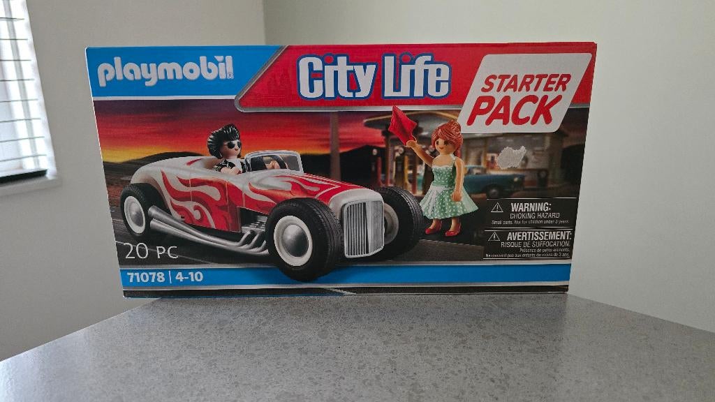 Playmobil 71078 City Life Hot Rod rood nieuw in doos, Ophalen of Verzenden, Nieuw, Complete set