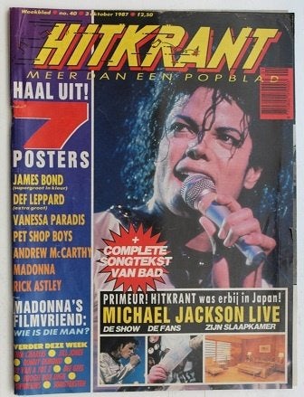 Hitkrant #40 uit 1987, Verzenden, Zo goed als nieuw, Boek, Tijdschrift of Artikel