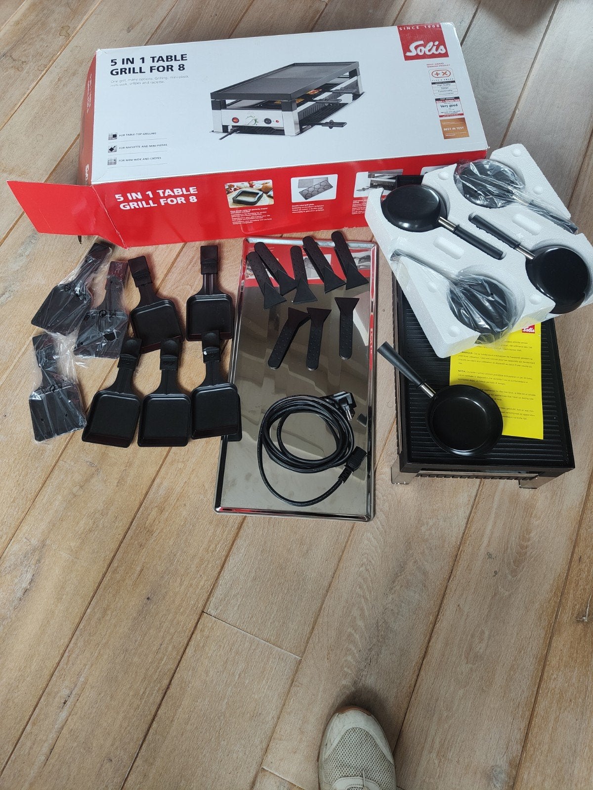 Solis 5-in-1 Tafelgrill voor 8 personen - Nieuw in doos, Ophalen of Verzenden, Nieuw, 8 personen of meer