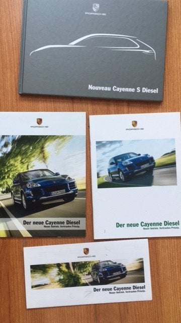 Porsche Cayenne of Ruf fraaie brochure/auto folder '03 - '16, Ophalen of Verzenden, Zo goed als nieuw, Porsche
