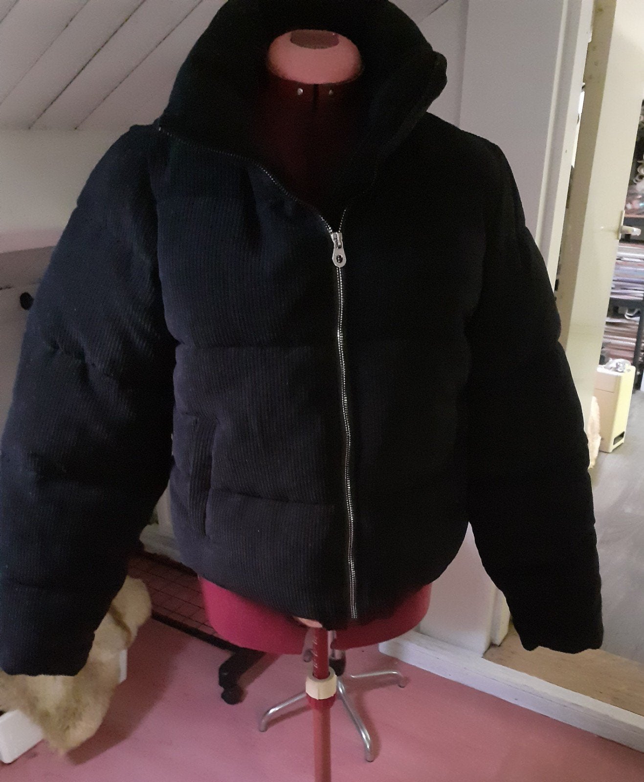 Only Winterjas maat M, Kleding | Dames, Ophalen, Zo goed als nieuw, Zwart