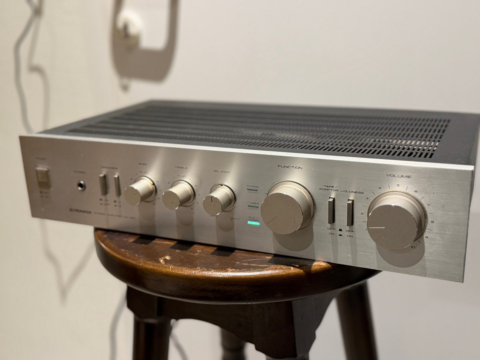 Mooie vintage Pioneer SA-420 stereo versterker 1981/1982, Ophalen of Verzenden, Zo goed als nieuw, Minder dan 60 watt, Pioneer
