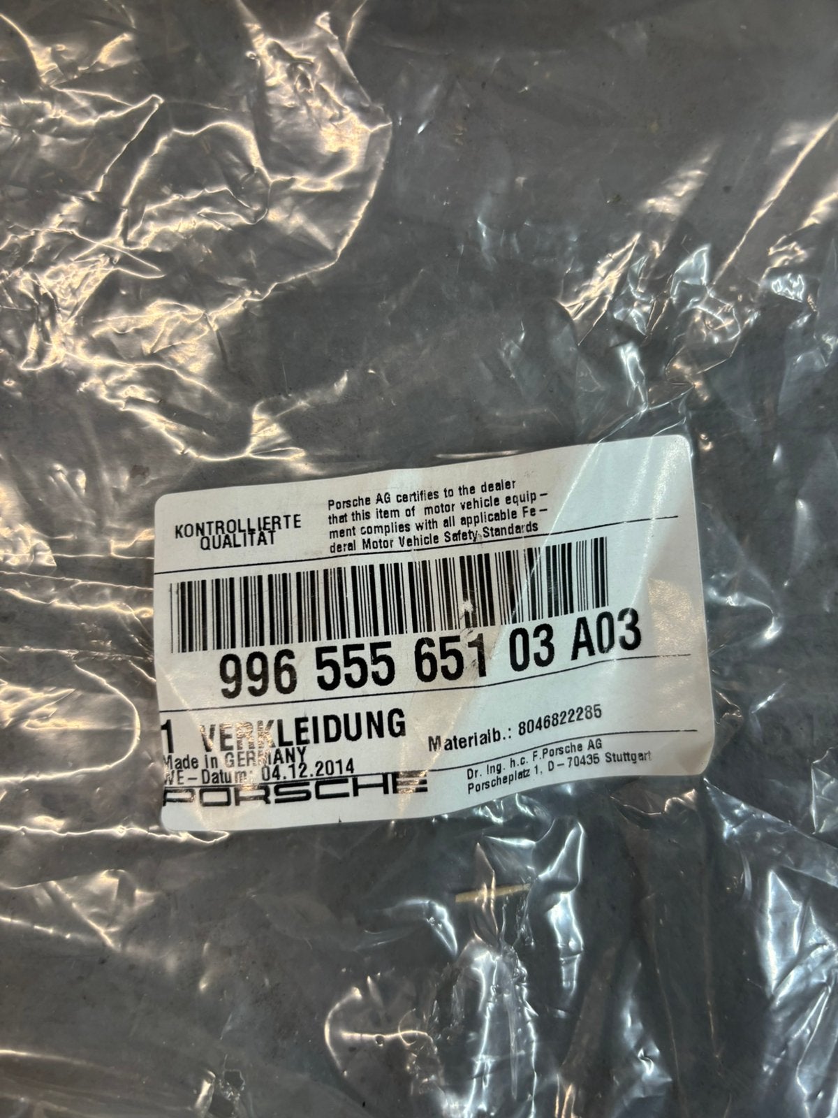 99655565103 bekleding spiegel verstelling, Ophalen, Gebruikt, Porsche