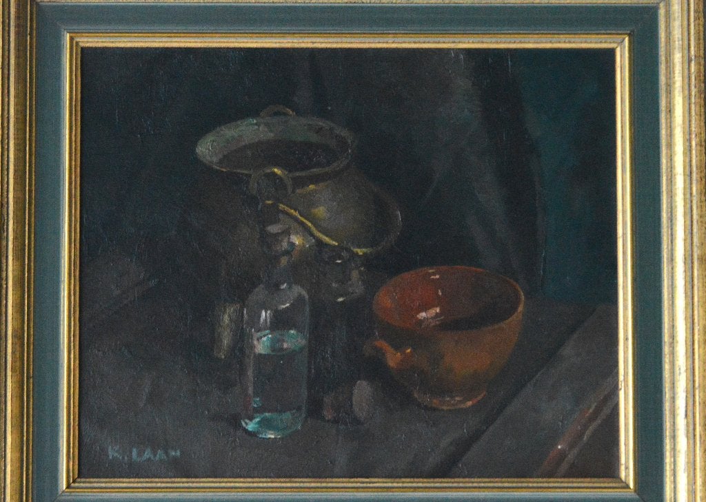Schilderij. Stilleven.  K. Laan., Antiek en Kunst, Kunst | Schilderijen | Klassiek, Ophalen
