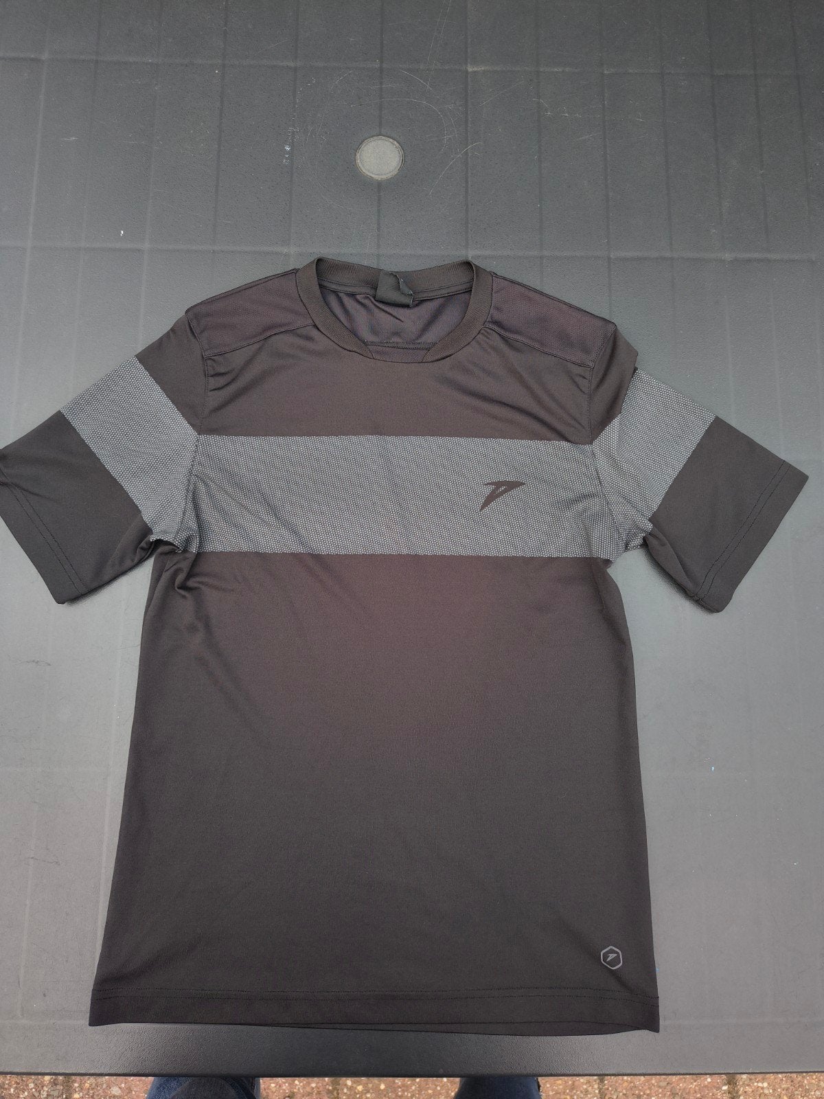 Dutchy Sportshirt Zwart/Grijs Maat 164, Gebruikt, Dutchy, Jongen of Meisje, Sport- of Zwemkleding