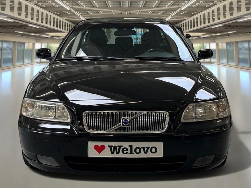 Volvo V70 2.4 Incl. BTW dealer onderhoud, Rijklaar+Garantie., Stof, Gebruikt, Elektrische ramen, Zwart