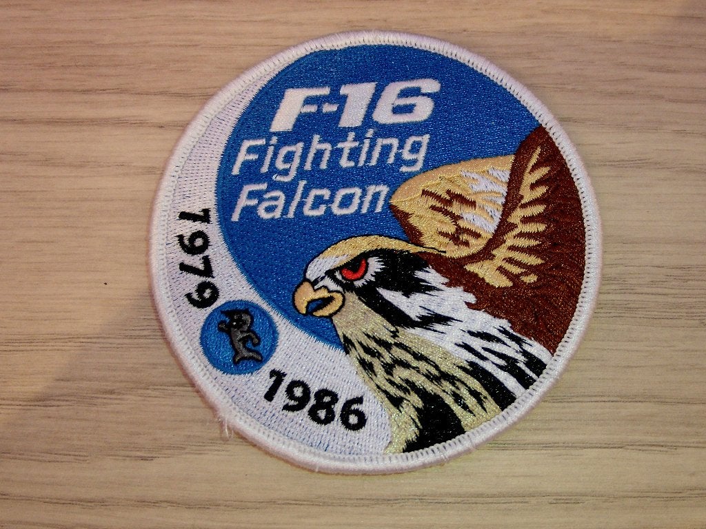 Patch RNLAF Tactische Conversie Afdeling (TCA) F-16 swirl, Verzenden, Luchtmacht, Nederland, Embleem of Badge