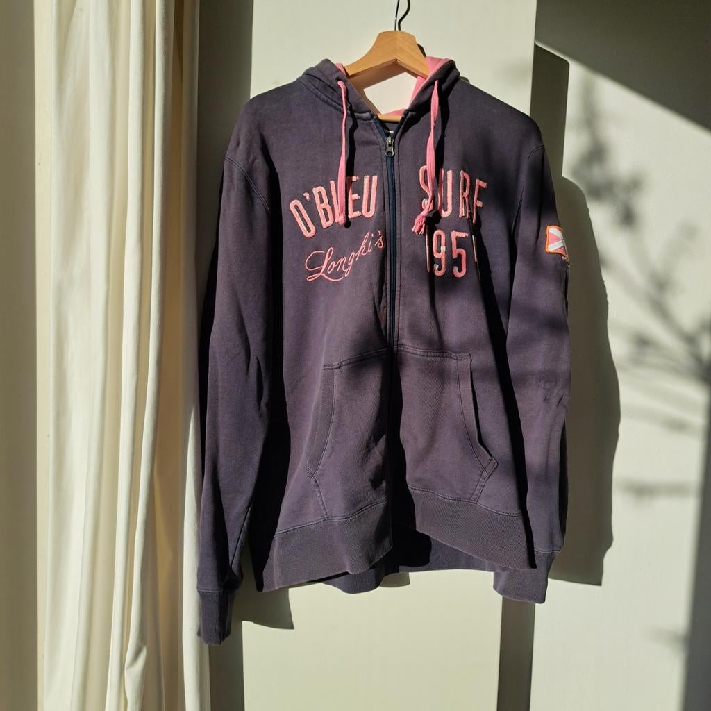 O'Neill Surf Hoodie - Donkerblauw met Roze Details, Kleding | Heren, Ophalen of Verzenden, Gedragen, Roze