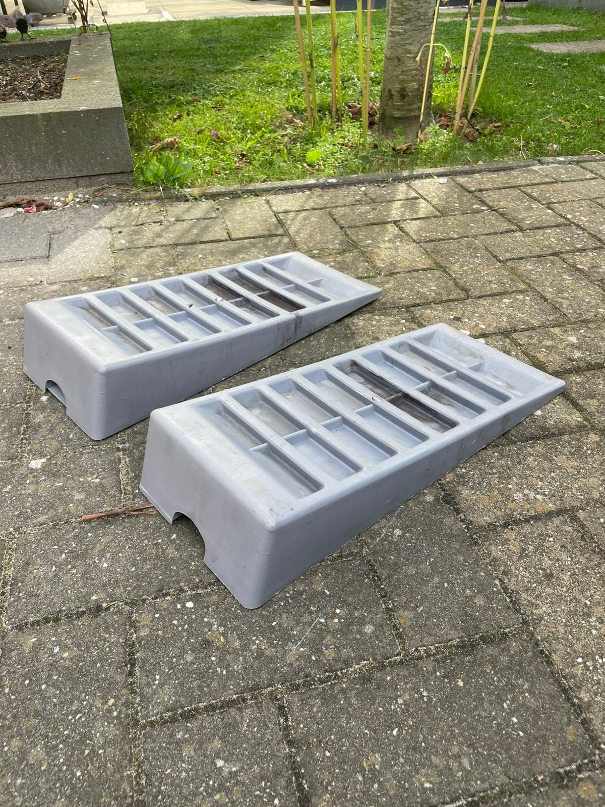 Oprijblokken voor camper, Ophalen, Gebruikt