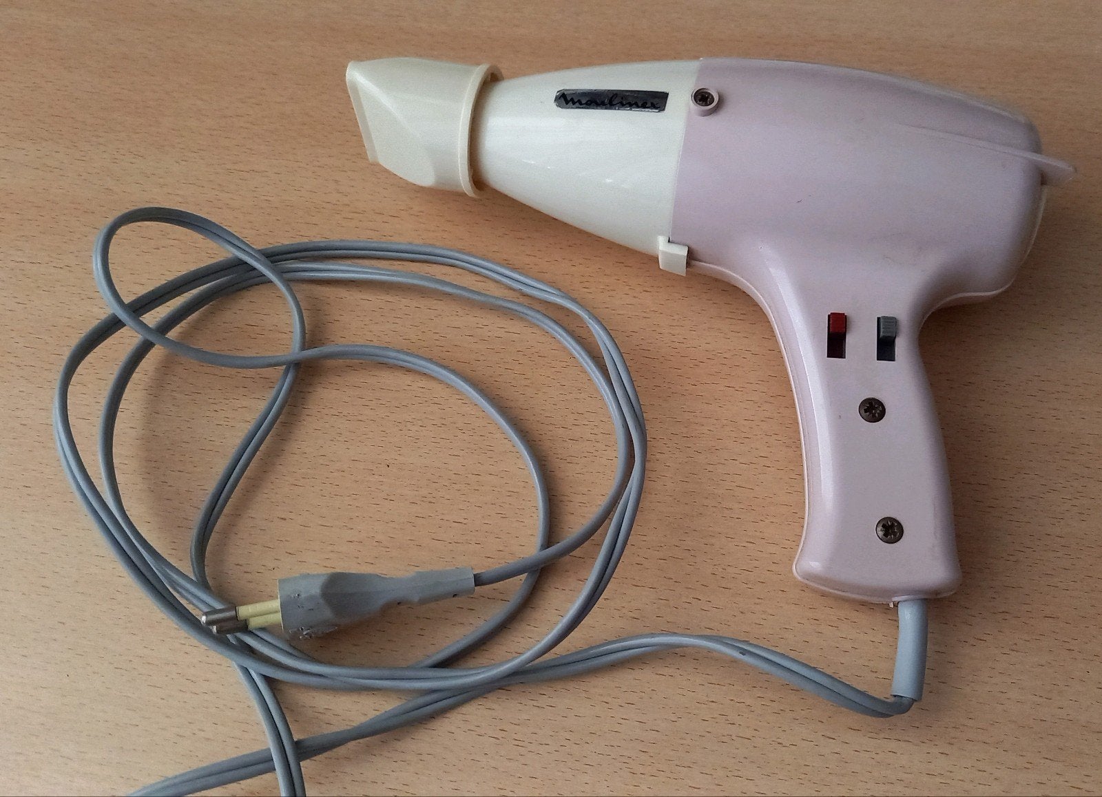 Vintage Moulinex föhn, Ophalen of Verzenden, Gebruikt, Overige typen