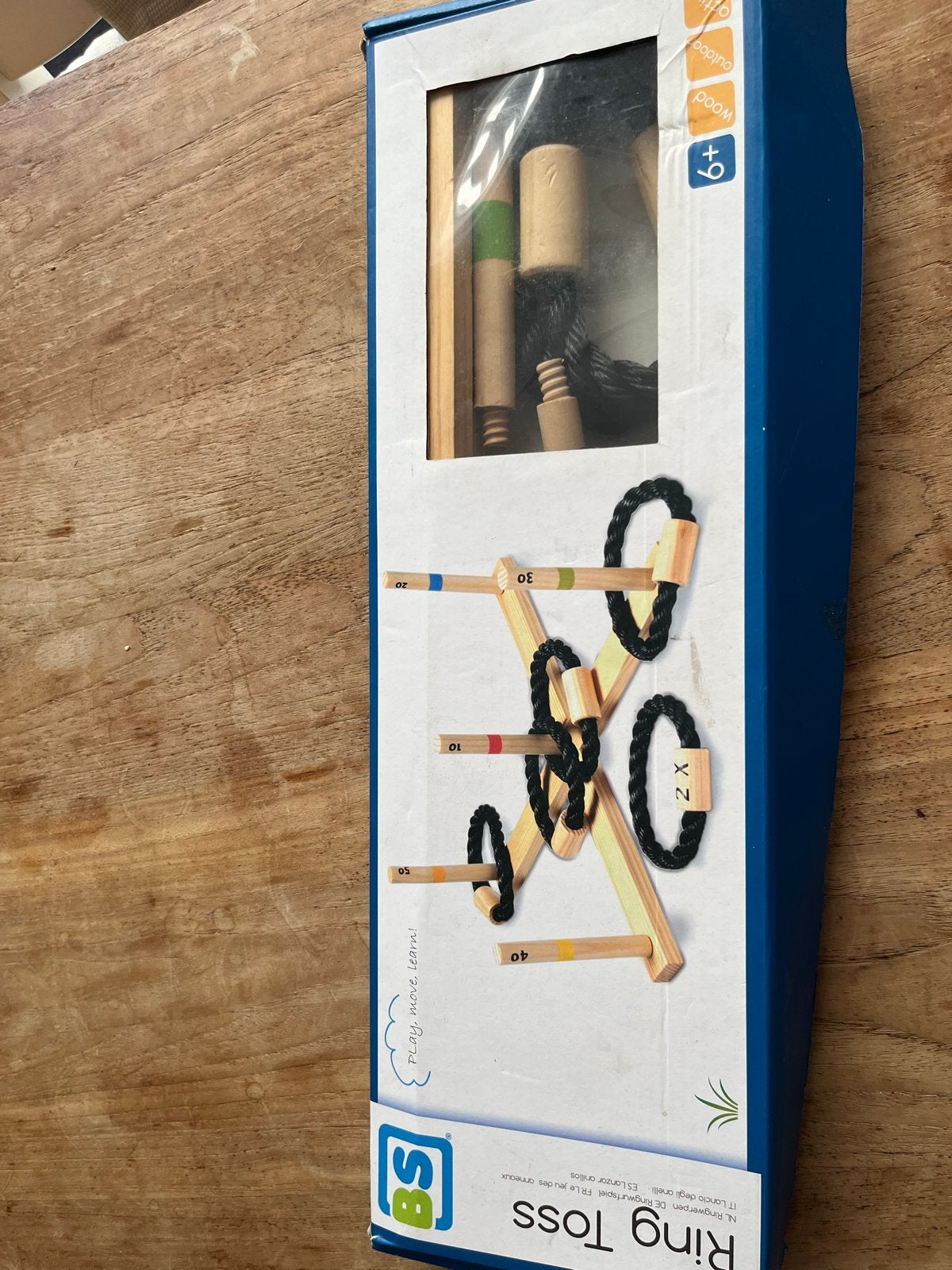 Ring Toss spel - Houten ringwerpspel voor buiten, Ophalen, Zo goed als nieuw, Jongen of Meisje