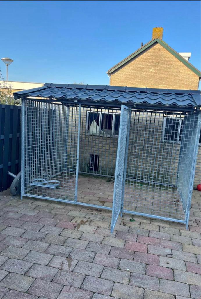 Te koop hondenhok hondenkennel honden buitenverblijf, Dieren en Toebehoren, Hondenhokken, Ophalen, Hondenkennel, 100 cm of meer