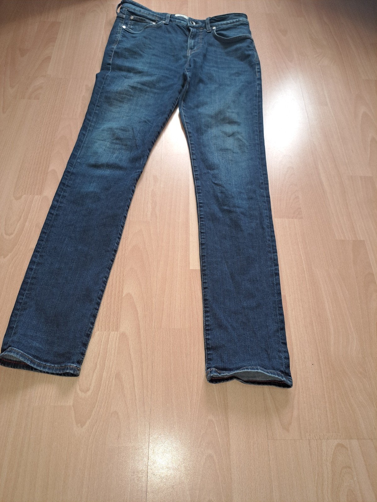 C&A skinny heren spijkerbroek W34/ L36, Kleding | Dames, Blauw, Ophalen of Verzenden, Zo goed als nieuw, Blauw