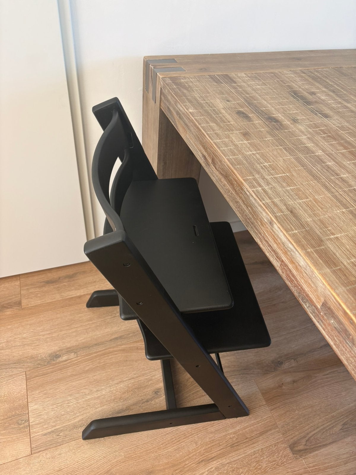 Stokke Tripp Trapp stoel zwart, Kinderen en Baby's, Kinderstoelen, Ophalen, Zo goed als nieuw, Meegroeistoel