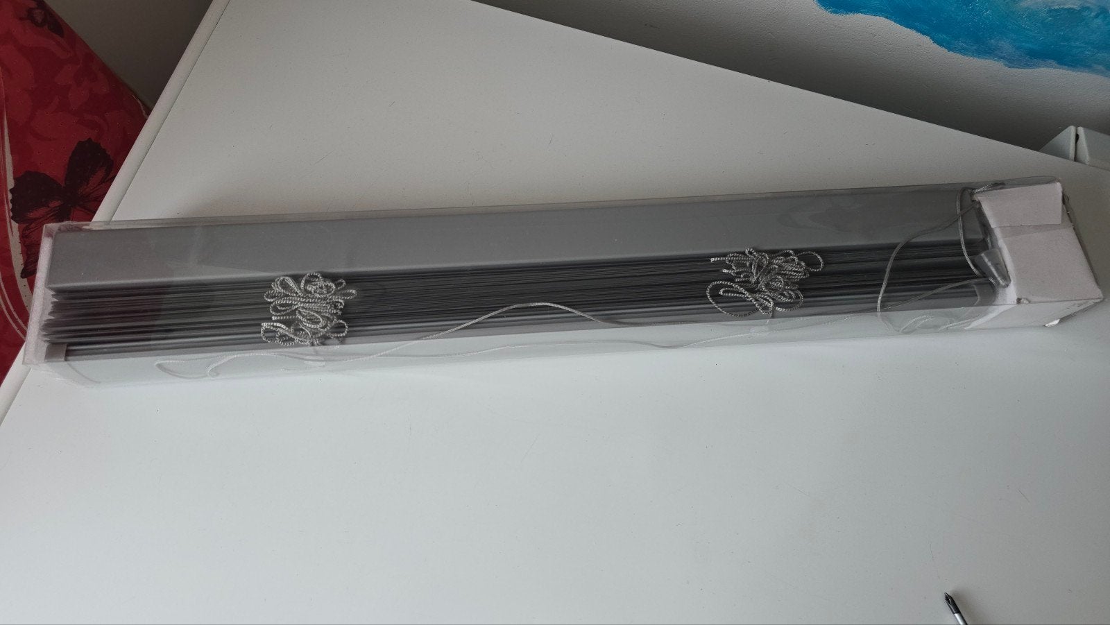 Nieuwe grijze aluminium jaloezie 80cm breed, Ophalen of Verzenden, Nieuw, Grijs