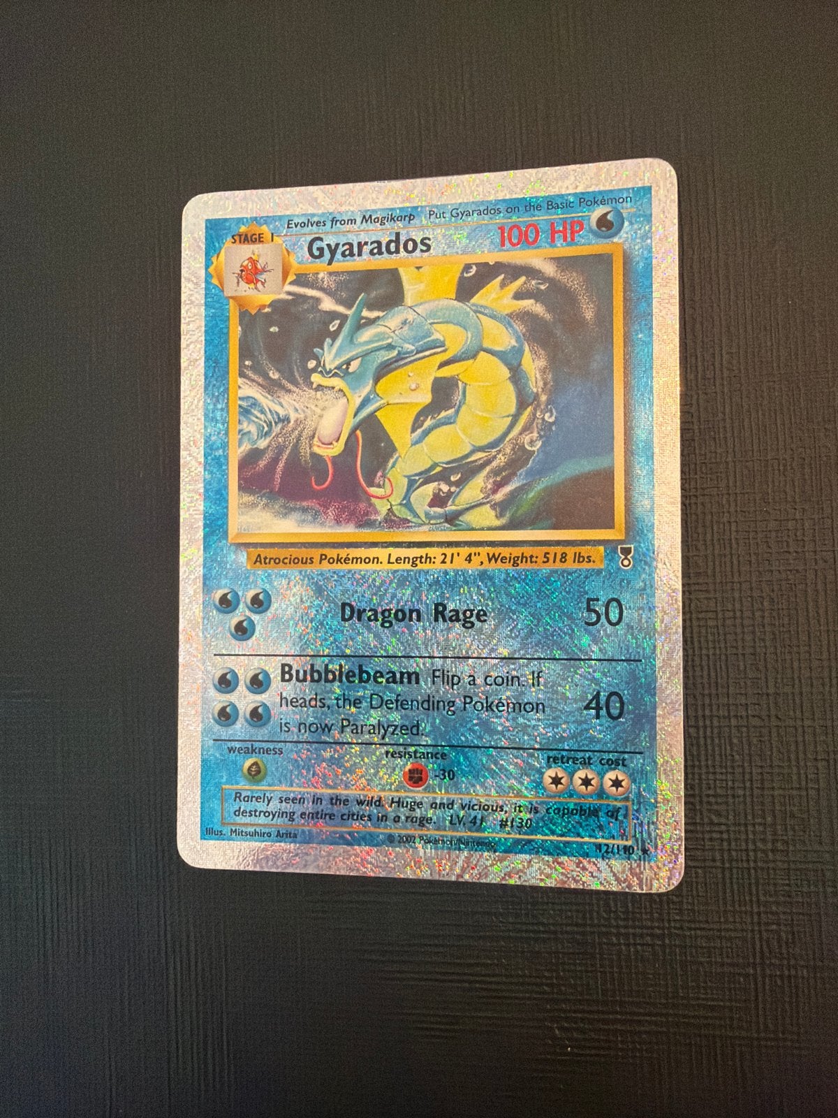Pokémon Kaart Gyarados 12/110 Holo Reverse Foil Legendary, Hobby en Vrije tijd, Ophalen of Verzenden, Zo goed als nieuw, Losse kaart